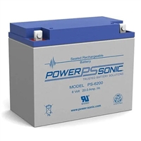 Powersonic PS-6200NB SLA Battery 6v 20ah Rechargeable Sealed Lead Acid