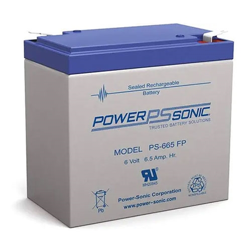 Powersonic PS-665FP SLA Battery 6v 6.5ah Rechargeable Sealed Lead Acid