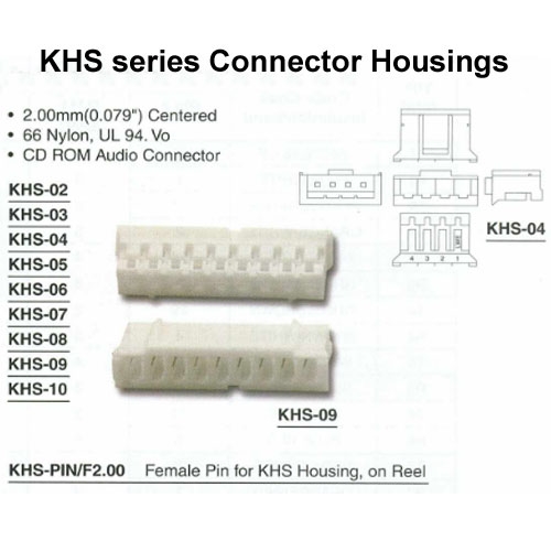KHS-4 Pan Pacific 4-Pin Nylon Connector Housing
