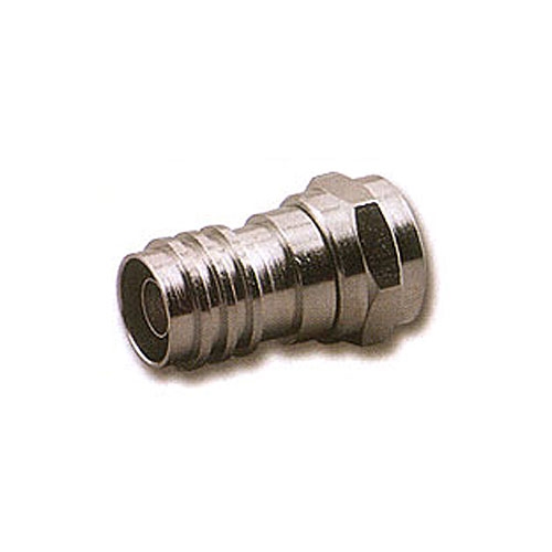 Pan Pacific RFF-7757<br>F Connector Crimp Plug with Long Attached Ring for RG-6/U Plenum