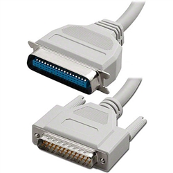 S-36M25M-6<br>Parallel Printer Cable - 25 Pin Male to Centronic 36 Pin Male - 6 ft.