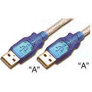 S-USBAA0-06-P</br>USB 2.0 CABLE A-A 6ft. 20GA