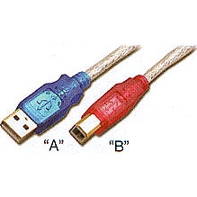 S-USBAB0-06-P</br>USB 2.0 CABLE A-B 6ft. 20GA