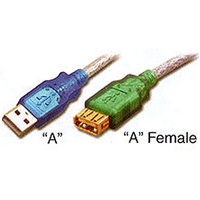 USB 2.0 Extension Cable, USB-A Male to Female, 10ft. 20AWG | S-USBAMF0-10-P Pan Pacific