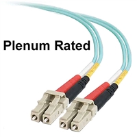 842-LL4-033 Quiktron Legrand Fiber Optic Jumper Cable, LC to LC Duplex Multimode, Q-Series, Plenum Rated, 10 Gigabit Performance, Laser-Optimized - 10 Meters