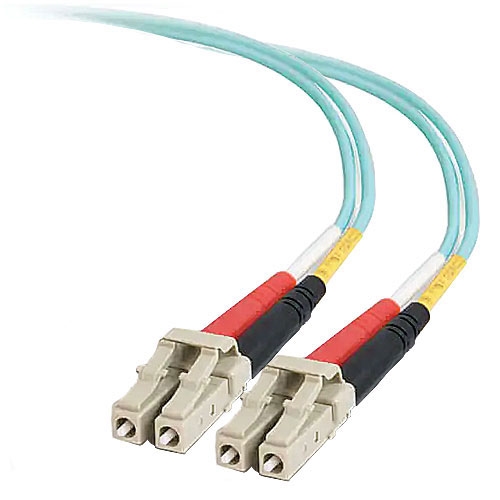 852-LL2-003 Quiktron Legrand Fiber Optic Jumper Cable, LC to LC Duplex Multimode, Value-Series, PVC, 10 Gigabit Performance, Laser-Optimized - 1 Meter