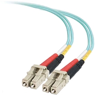 852-LL2-009 Quiktron Legrand Fiber Optic Jumper Cable, LC to LC Duplex Multimode, Value-Series, PVC, 10 Gigabit Performance, Laser-Optimized - 3 Meters