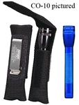 Ripoffs CO-10 Holder for Mini-Flashlights with Security Flap - Clip-On Version