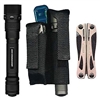 Ripoffs BL-121 Combo Holster for Large Gerber Legend & Laser-type Flashlight - Belt-Loop Version