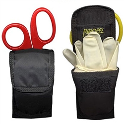 Ripoffs BL-160 EMT Essentials Holster for Gloves,Wipes,Mouthpiece and Shears - Belt-Loop Version