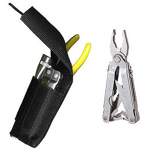 CO-7 Ripoffs Holster for Mini Flashlight, Knife, Plier, Clip, or Scissors - Clip-On Version