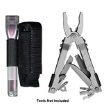 CO-80 Ripoffs Holster for Mini-Flashlight and Large Multi-Tool - Clip-On Version