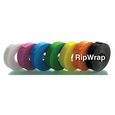 G-10-030-BK Rip-Tie RipWrap Tie Straps Hook and Loop