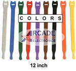 Y-12-010-Color Rip-Tie Lite Ties Straps Hook and Loop