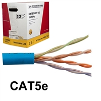 Structured Cable Products CAT5E-P-BL CAT5E Network Cable - Plenum Rated UTP 350MHz Blue