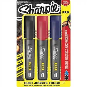 Sharpie Pro Chisel Tip Marker - 3 Pack 2018335