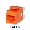 KJ458MT-C6C-OR Signamax CAT6 Keystone Jack Connector MT-Series Orange