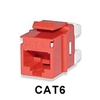 KJ458MT-C6C-RD Signamax CAT6 Keystone Jack Connector MT-Series Red