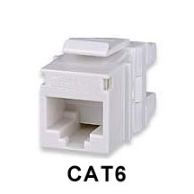 Signamax KJ458MT-C6C-WH CAT6 Keystone Jack Connector MT-Series White