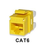 Signamax KJ458MT-C6C-YL CAT6 Keystone Jack Connector MT-Series Yellow