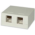 Signamax SMKL-2-WH Multimedia Box, 2-Port Surface Mount White