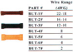 SRC BUT-5F<br>6 AWG - Blue - Butt Connector Vinyl Insulated Butted Seam - 10/pkg