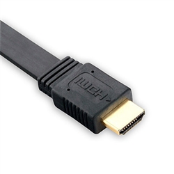 SR Components CHHF10B HDMI Cable, Male to Male Flat 10ft.