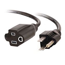 SR Components CX1615B Extension Cord, Heavy Duty Outdoor/Indoor 16 AWG 3/C 15ft. Black