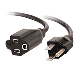 SR Components CX1625B Extension Cord, Heavy Duty Outdoor/Indoor 16 AWG 3/C 25ft. Black