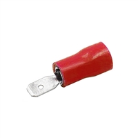 SRC MQD-1I<br>22-18 AWG .110" - Red - Male Slip-Ons (Quick Disconnects) Vinyl Insulated Butted Deam - 100/pkg