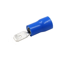 SRC MQD-5I 16-14 AWG .187" - Blue - Male Slip-Ons (Quick Disconnects) Vinyl Insulated Butted Deam - 100/pkg