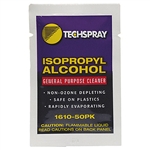 Techspray 1610-50PK Isopropyl Alcohol Wipe Packets