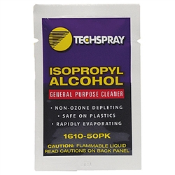 Techspray 1610-50PK Isopropyl Alcohol Wipe Packets