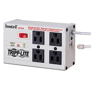 Tripp-Lite Surge Protector Outlet Power Strip ISOTEL 4 ULTRA