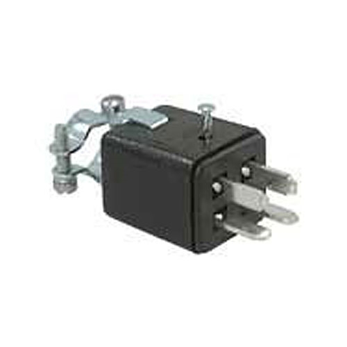 P-304-CCT Cinch Connectors 4-Contact Jones Plug - Series 300 with 180 Degree Cable Clamp.