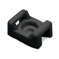 CTM10C2 HellermannTyton Anchor Mount for Cable Ties .58" x .37" .19" Hole Dia .2" Max Tie Width PA66 Black 100/pkg