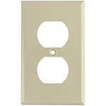 HellermannTyton FP106-I 106 Duplex Faceplate, ABS 94V-0, Ivory, 1/pkg