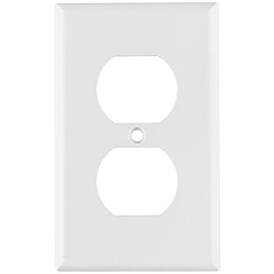 HellermannTyton FP106-W 106 Duplex Faceplate, ABS 94V-0, White, 1/pkg