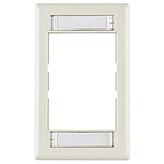 HellermannTyton FPM-FW Modular Faceplate, ABS, Office White