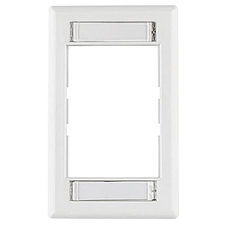 HellermannTyton FPM-W Modular Faceplate, ABS, White