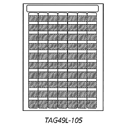 HellermannTyton TAG-49L-105 Laser Tags 1" x 1"