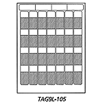 HellermannTyton TAG-9L-105 Laser Tags - Self-Laminating - 1" x .75" x 2.25"