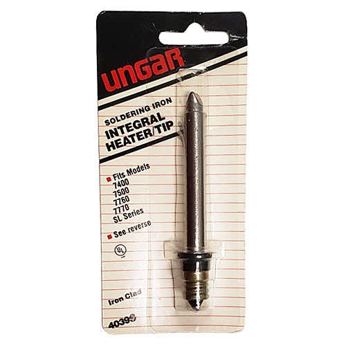 4039S Ungar Soldering Iron Heater & Tip, 45 watt 1100 degrees, Short Taper Chisel Tip