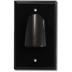 Vanco 120612X Bulk Cable Black Wall Plate