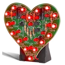 MK101 Velleman Flashing LED Sweetheart Electronics Project Kit