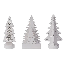 Velleman LED Wooden Christmas Tree Set of Three XML36