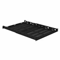 VMP ER-S1U4P Vented 1U Adjustable Four Post Rack Shelf | Video Mount Products