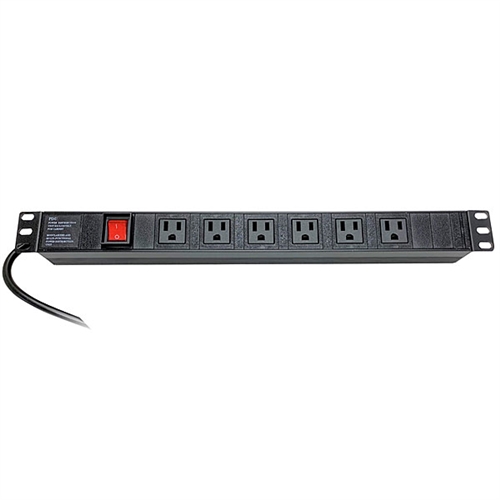 ERENPS6 VMP Rack Mount Power Strip, 6 Outlet, 1U by Video Mount Products
