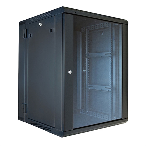 ERWEN-15E VMP 19" Hinged Wall Equipment Rack Enclosure - 15U by Video Mount Products