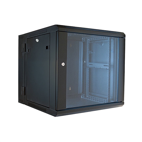 VMP ERWEN-9E 19" Hinged Wall Equipment Rack Enclosure - 9U | Video Mount Products